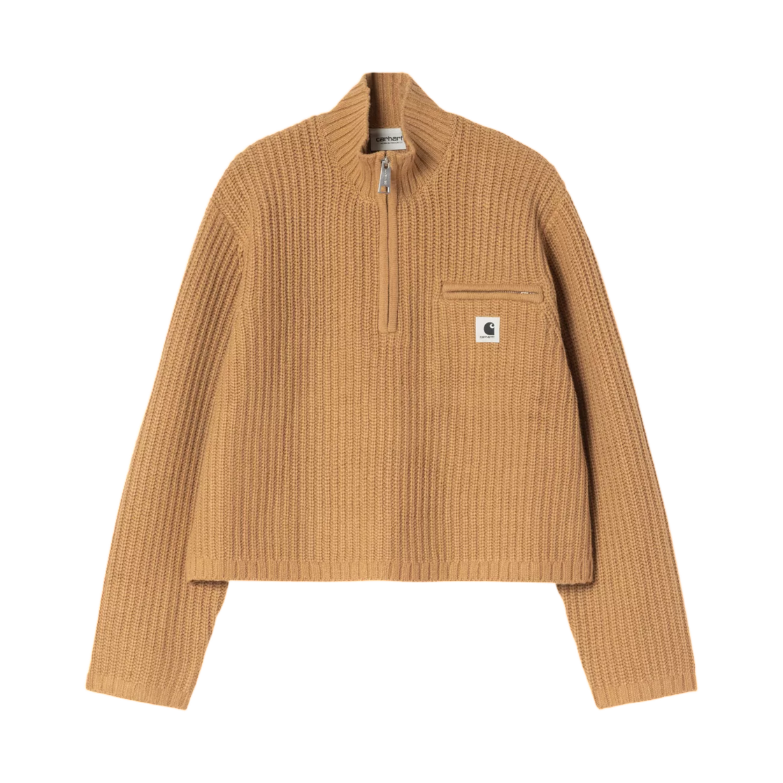 I037036-3TF-XX (W) Carhartt WIP Detroit Half Zip Sweater WIP Dusty H