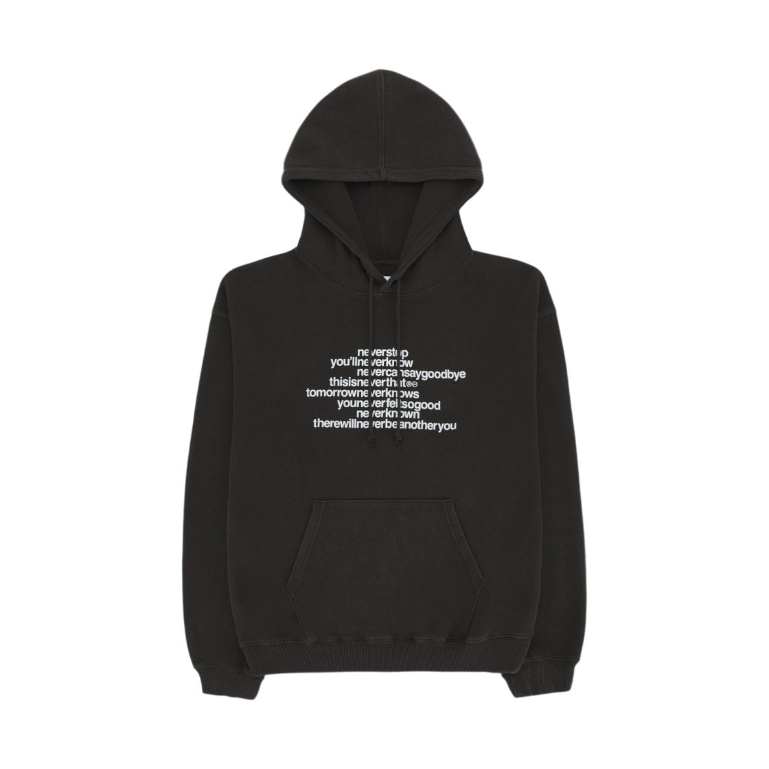 FD263TSWHO01OBK thisisneverthat x Fragment Design Hoodie Off Black