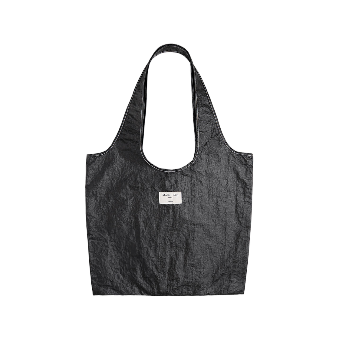 마뗑킴 라인 스티치 에코백 블랙(Matin Kim Line Stitch Ecobag In Black) - 2