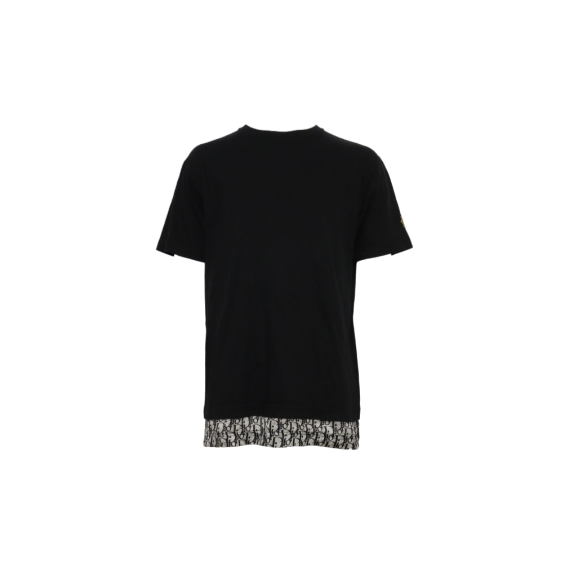 ITMQ68GC4Q6J Dior Black Cotton Oblique Layered Men T-Shirt