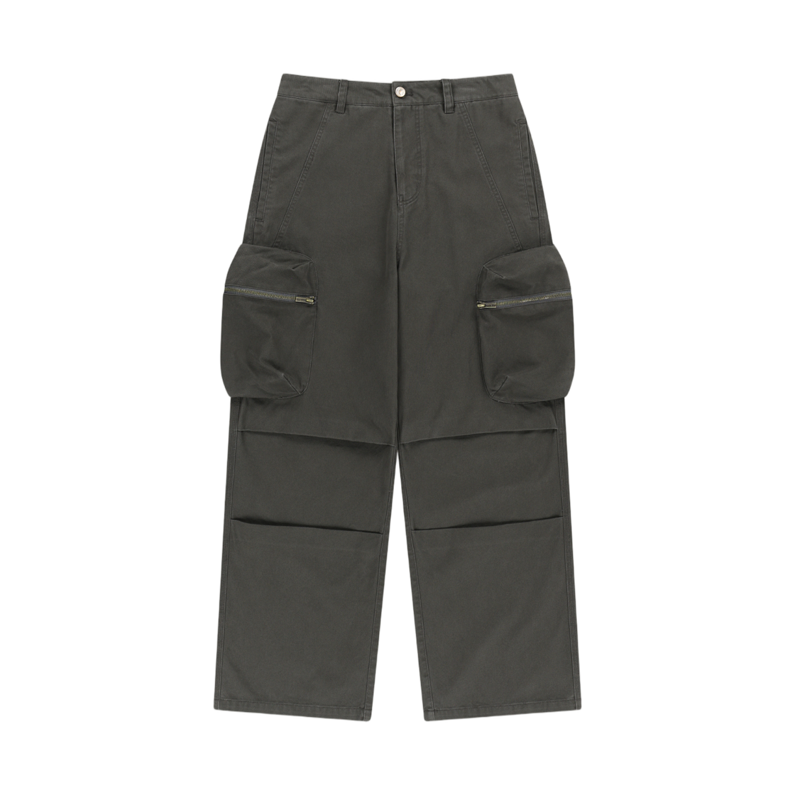 MK2677PT323UCH Matin Kim Volume Tuck Cargo Pants In Charcoal