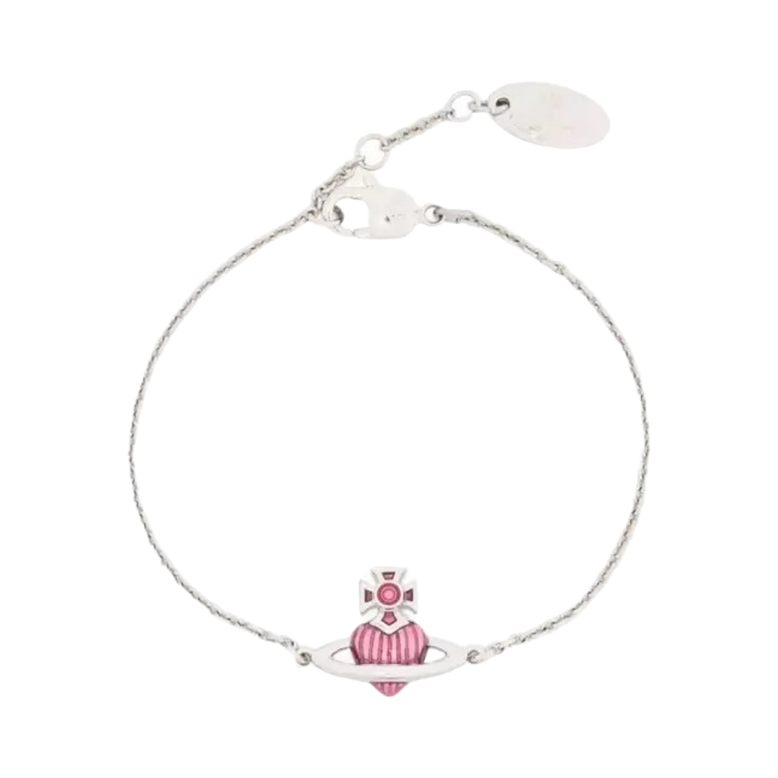 (W) 비비안 웨스트우드 파비안나 바스 릴리프 브레이슬릿 플래티넘 실버((W) Vivienne Westwood Fabianna Bas Relief Bracelet In Platinum Silver) - 2