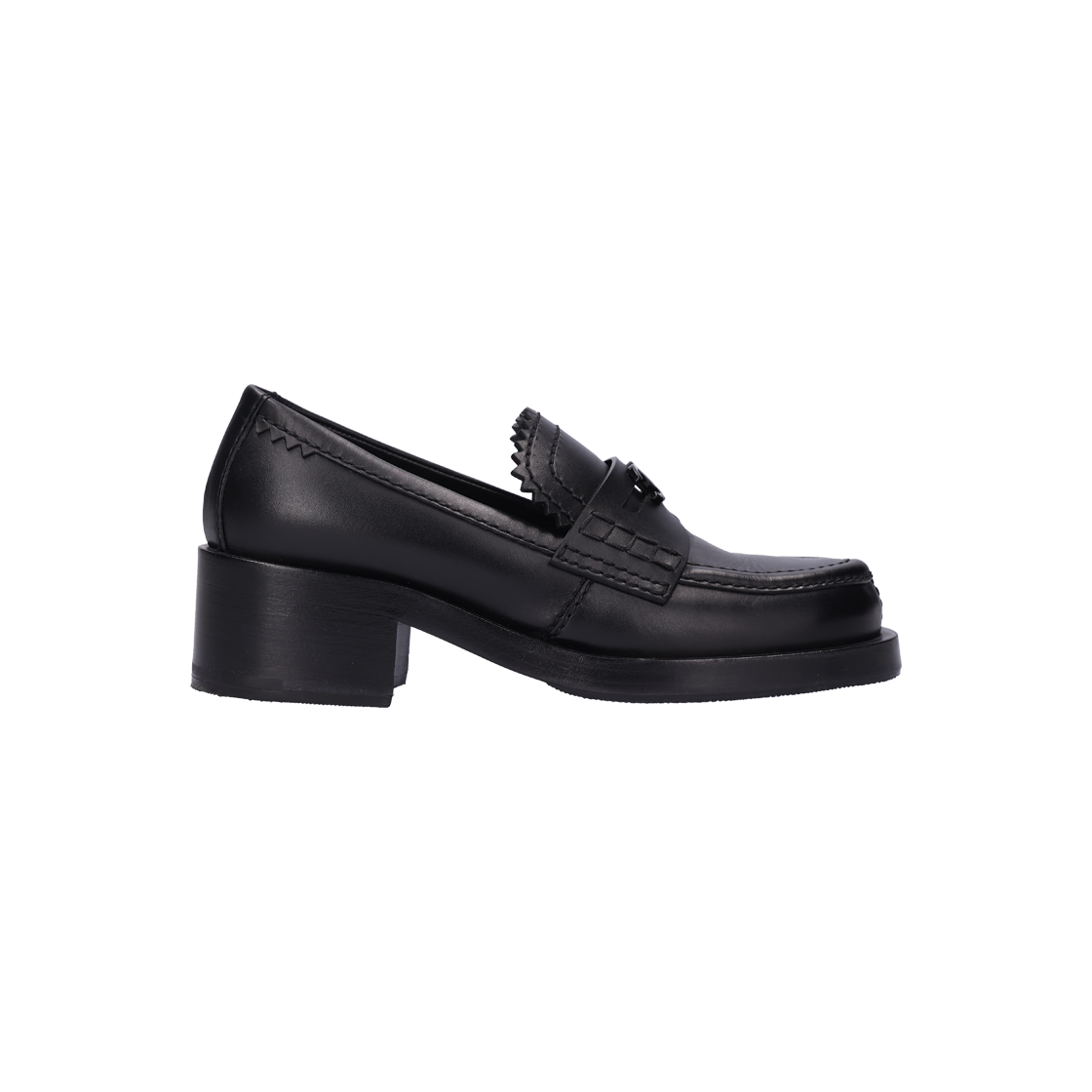 IT9WKH2VEO74 Chanel G45180 CC Turnlock Platform Loafers Black