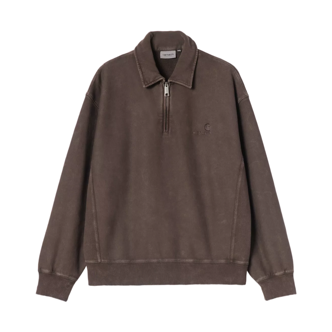 I037105-47-FQ Carhartt WIP Lambert Polo Sweatshirt Tobacco
