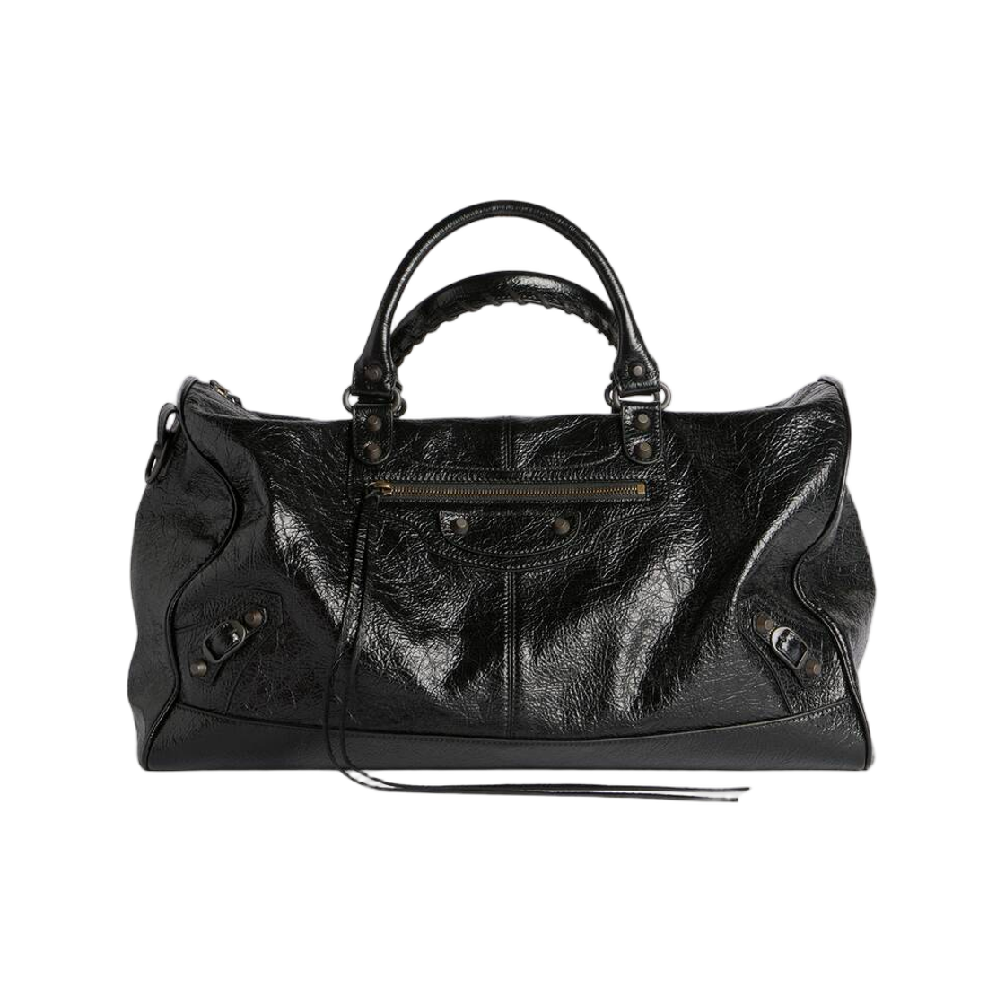 A006LK2ACRZ1000 Balenciaga Le City Boston Bag Large Black