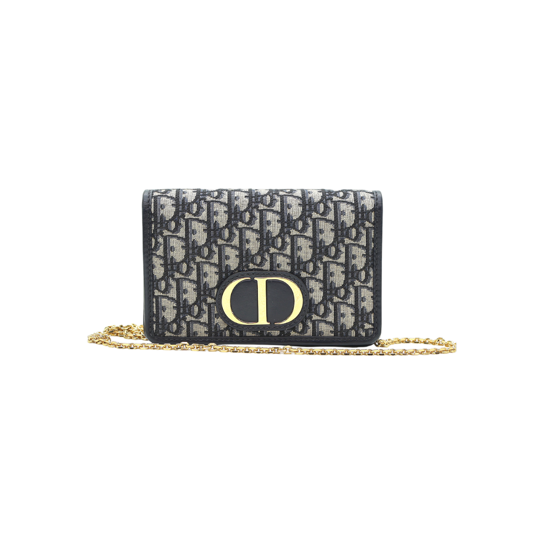 IT88T92LAAFR Dior Blue Oblique Jacquard 30 Montaigne Pouch Bag