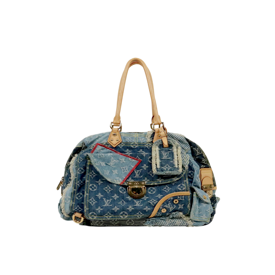 IT2L9RQCVCDV Louis Vuitton Denim Monogram Bowling Bag C-A65583X