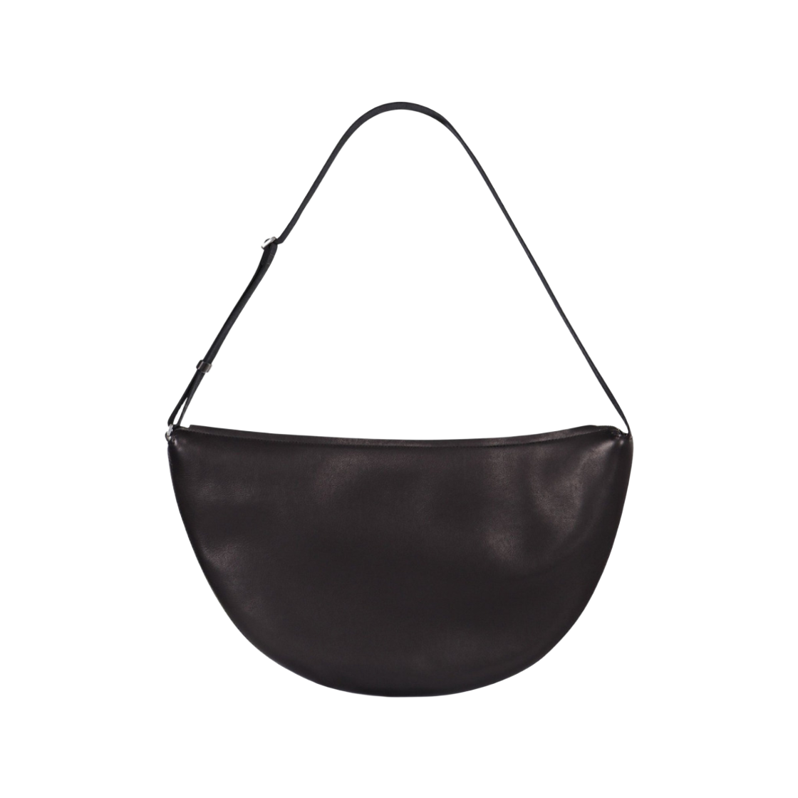 W1870L72BAS The Row Adjustable Leather Shoulder Bag Black