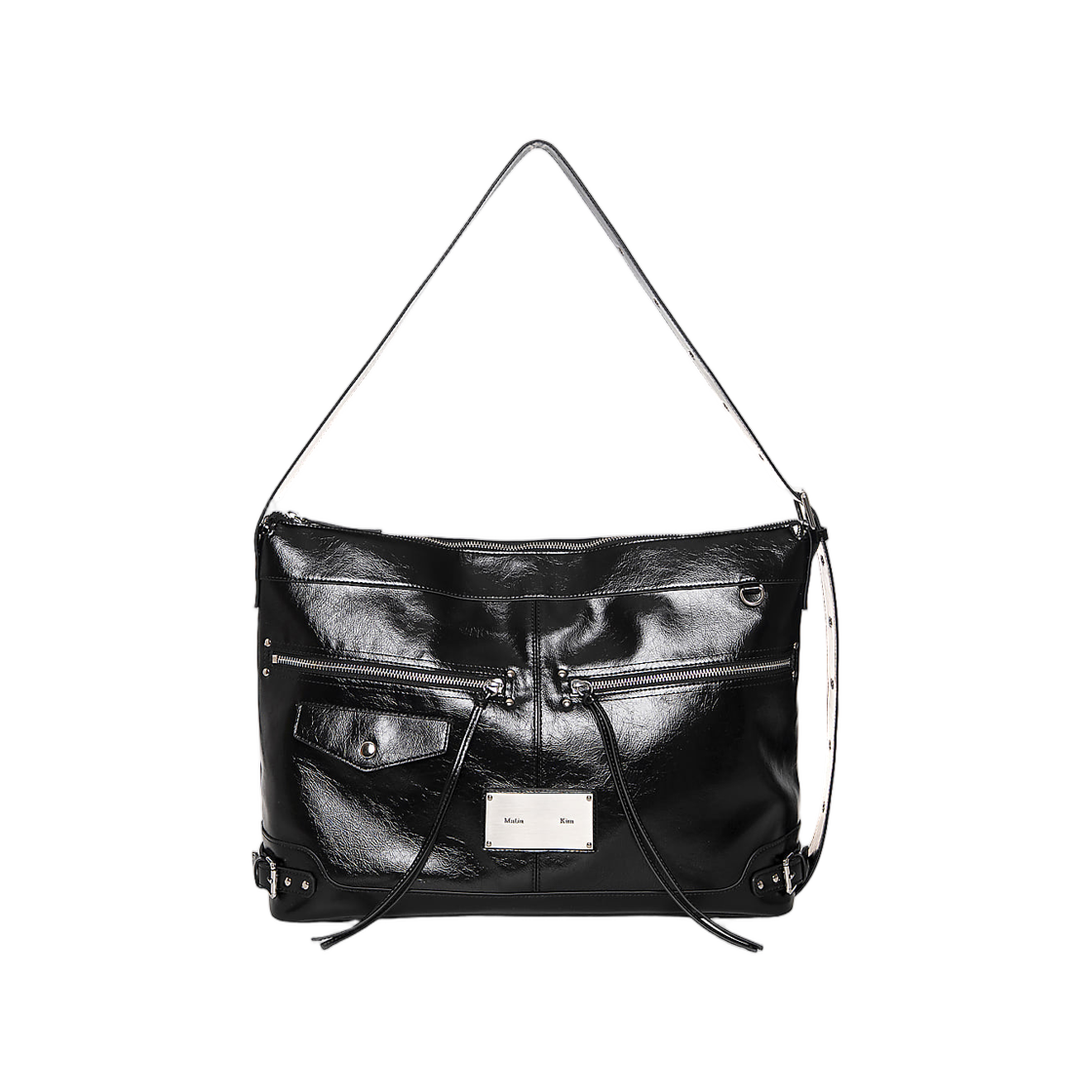 MK2677BG044MBB Matin Kim Side Buckle Biker Big Bag In Black