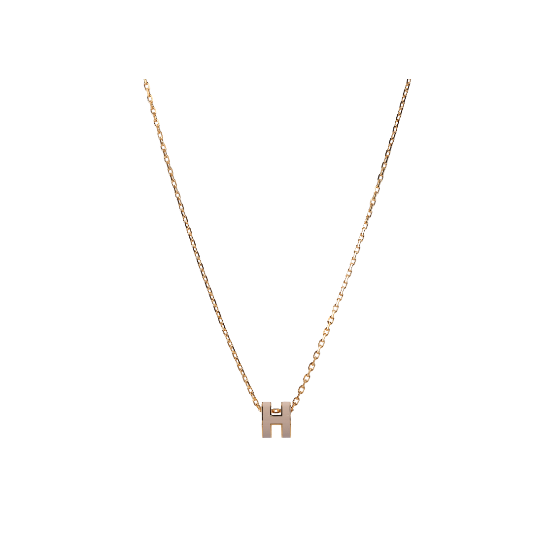 IT39EDGBSWF2 Hermes H147992F Mini Pop H Pendant in Yellow Gold