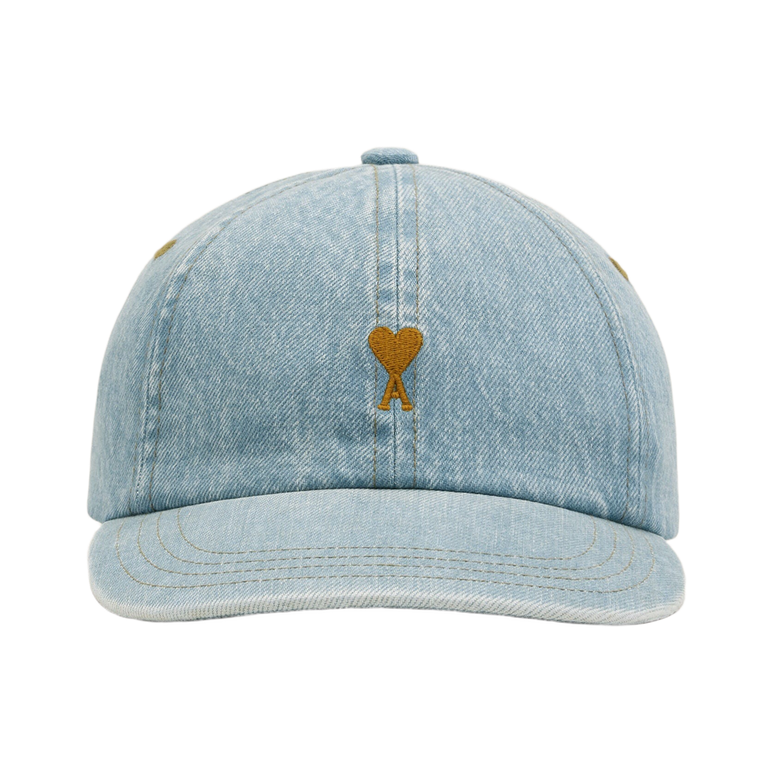 UCP264-DE0139-480 AMI de Coeur Cotton Light Washed Denim Cap Used Blue