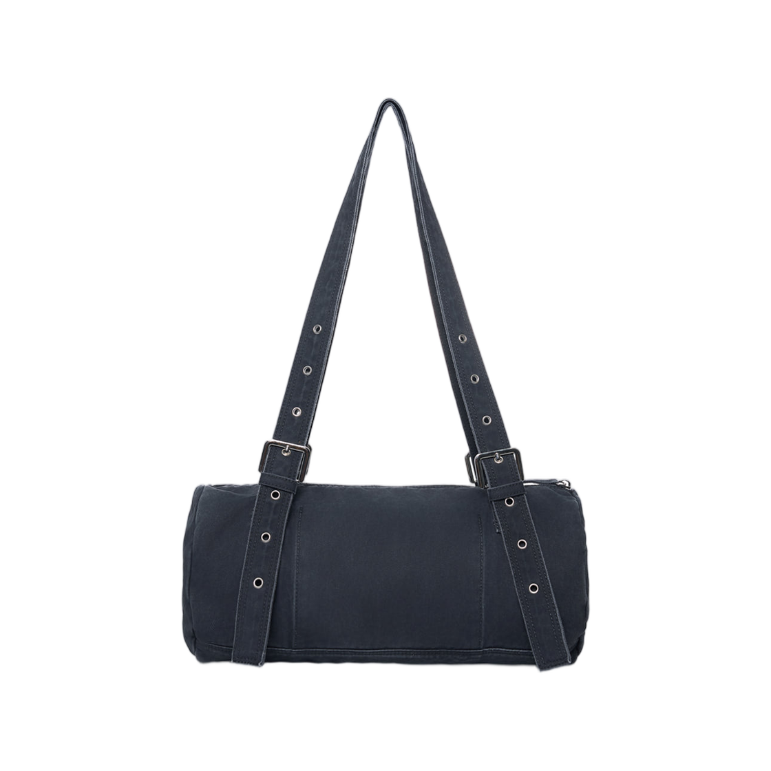 마뗑킴 빈티지 워시드 코튼 더플백 네이비(Matin Kim Vintage Washed Cotton Duffel Bag In Navy) - 3
