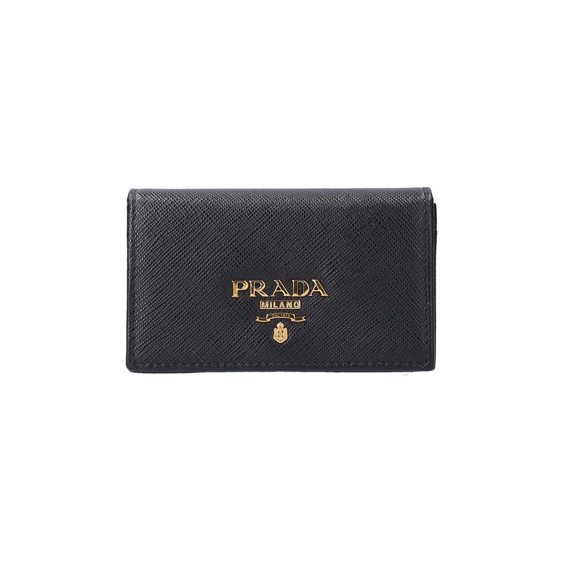 ITTJE7GVEKOP Prada 2MC122 Snap Card Holder Black