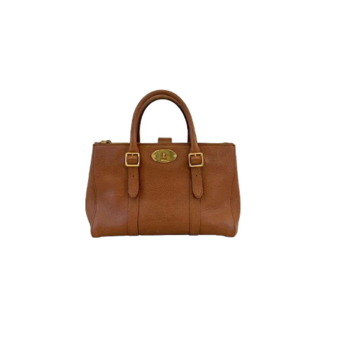 IT8RAO8DQUWL Mulberry Bayswater Small Double Zip Tote Bag Oak