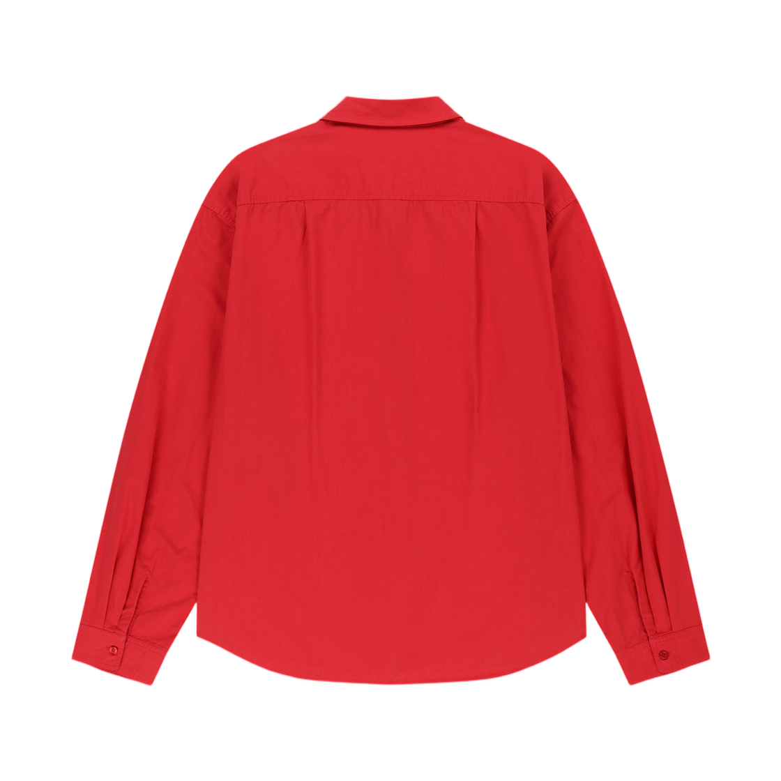 마뗑킴 워시드 코튼 포켓 셔츠 레드(Matin Kim Washed Cotton Pocket Shirt In Red) - 2