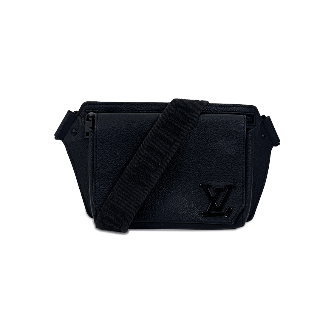 ITIFL8R8KW2E Louis Vuitton LV Logo Aerogram Takeoff Slingback Black M57081