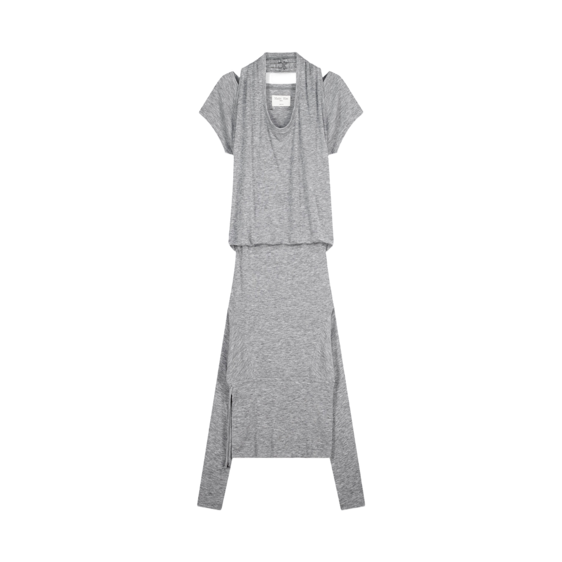 MK2677OP004MGY (W) Matin Kim Two Way Layered Jersey Dress In Grey