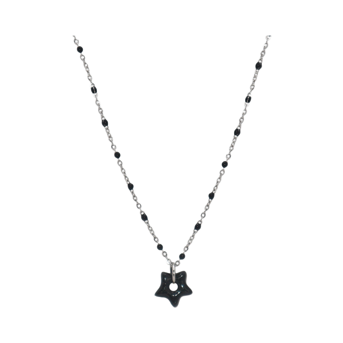 글리밉 글리밍 타이니 스타 넥클리스 블랙(Gleameep Gleaming Tiny Star Necklace Black)