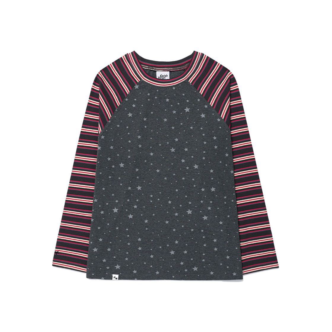 카비시 스트라이프 스타 래글런 롱슬리브 티셔츠 퍼플(CAVISH Striped Star Raglan LS Tee Purple)