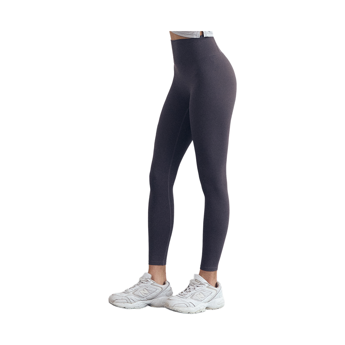 씨엘코코 하이웨이스트 백 포켓 레깅스 브라운챠콜(cielcoco High-waist back pocket leggings brown charcoal) - 2