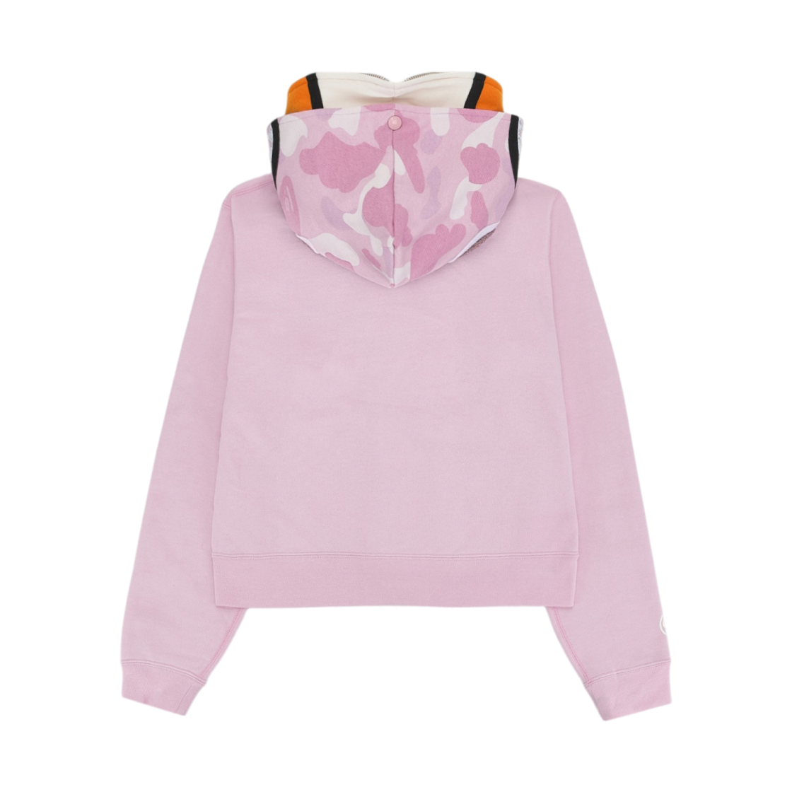 (W) 베이프 마일로 샤크 크롭 풀 집 더블 후드 핑크((W) BAPE Milo Shark Cropped Full Zip Double Hoodie Pink) - 3