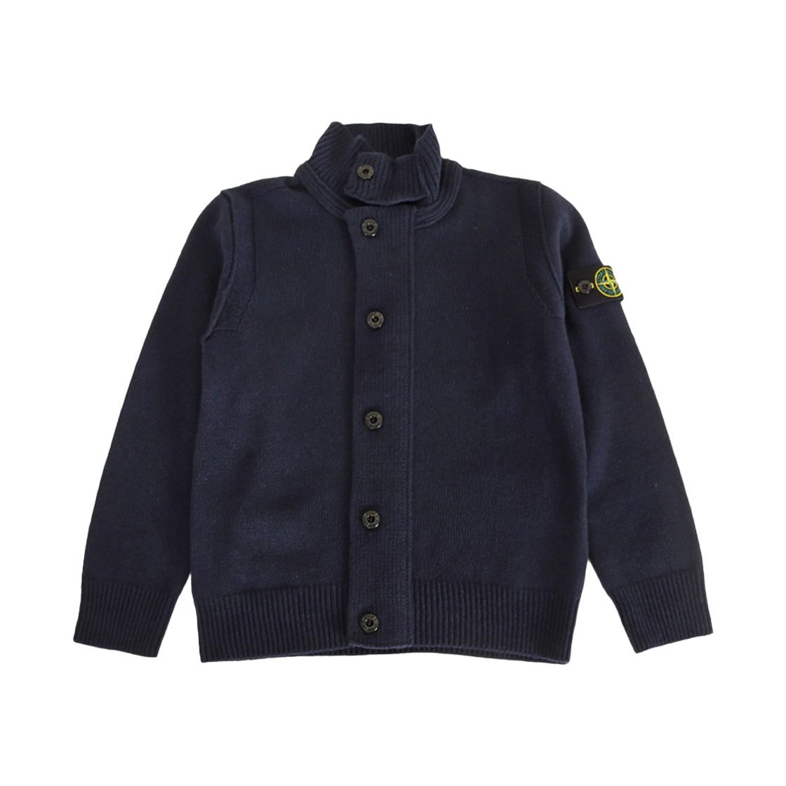 L2S165100003 S00M1 V0020 10-12Y [25% 쿠폰] (Kids) Stone Island 5100003 Wappen Logo Cardigan Navy Blue - 26FW