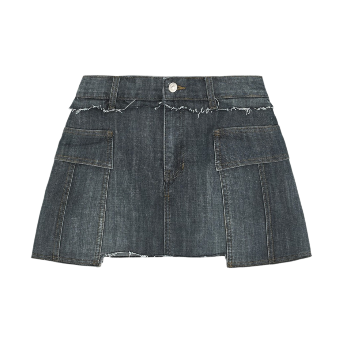 MK2634DN009MBL (W) Matin Kim Cargo Mini Denim Skort In Blue