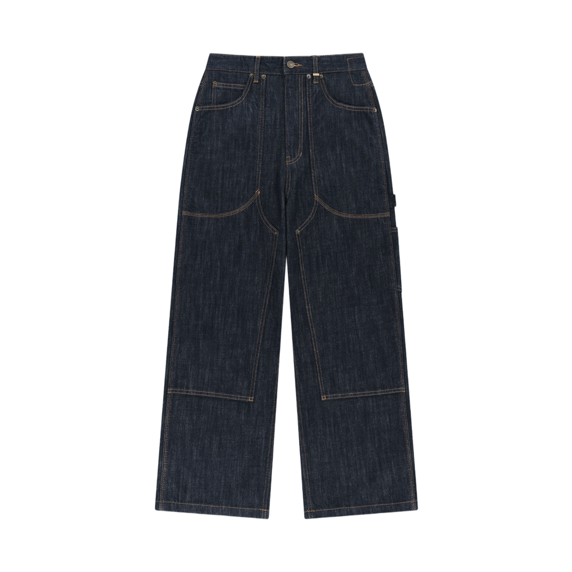 MK2677DN321UDV Matin Kim Panel Stitch Denim Pants In Dark Navy