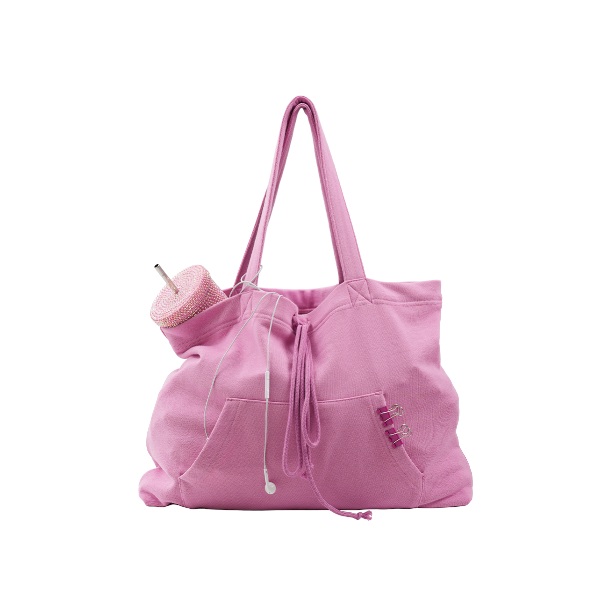 더이너스 후디 쇼퍼백 핑크(The Innrs The Hoodie Shopper Bag Pink)