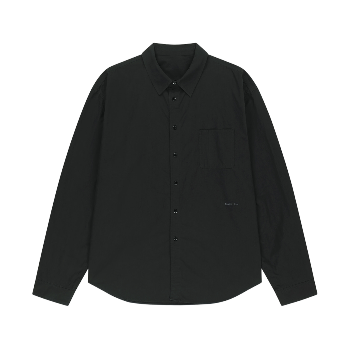 MK2677SH510HBB Matin Kim Washed Cotton Pocket Shirt In Black