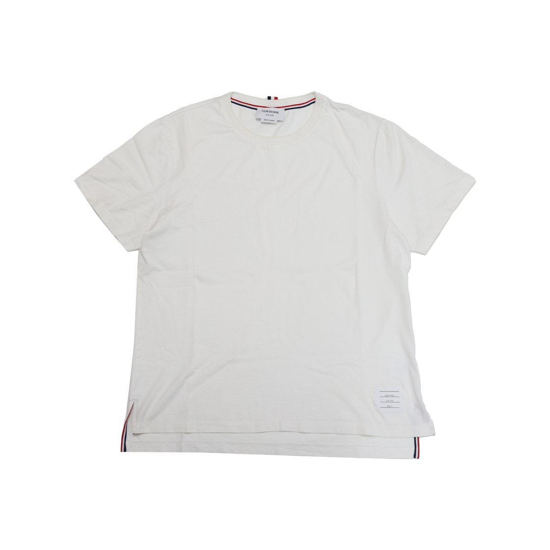 ITPASHIPABKL Thom Browne Medium Weight Jersey T-Shirt White