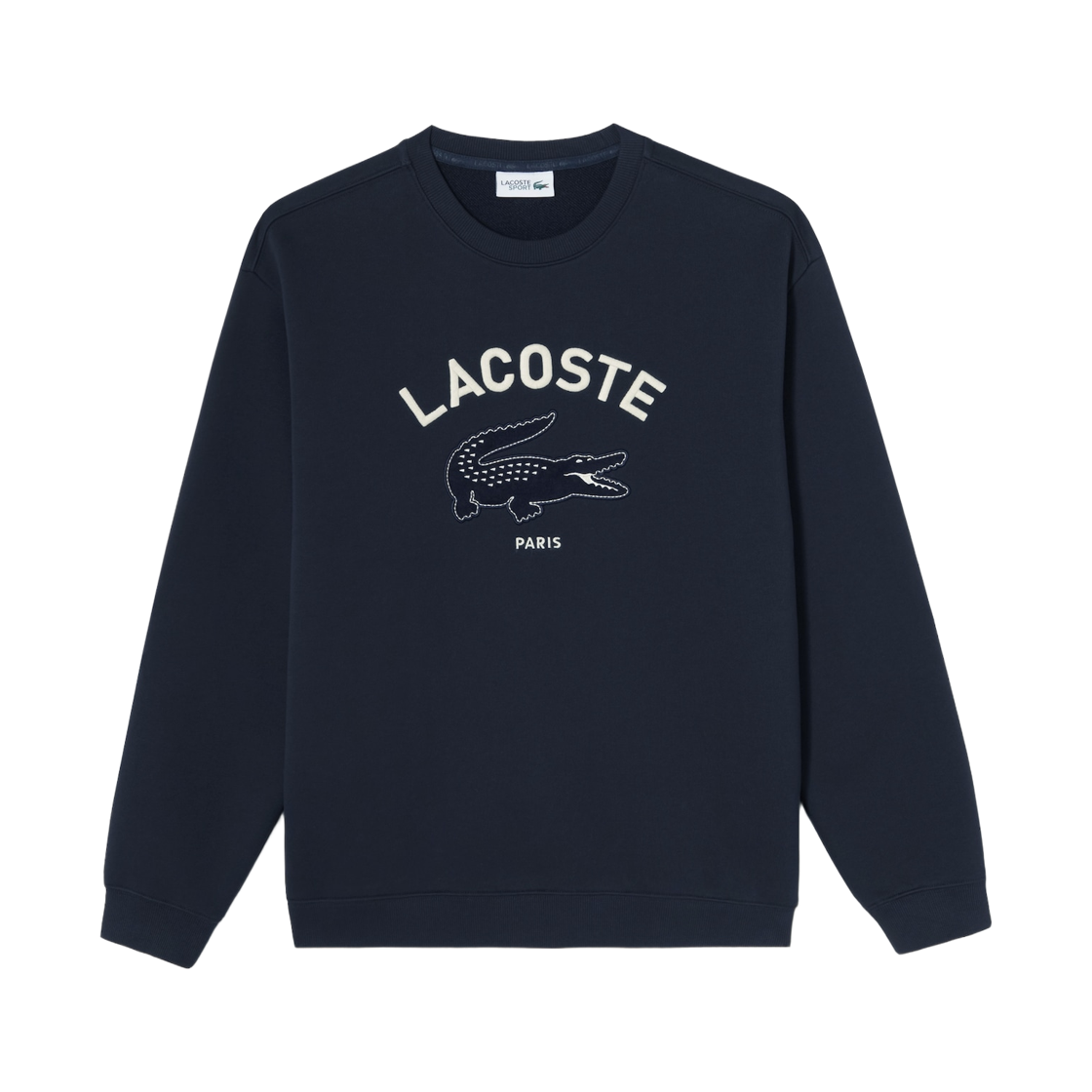 SH946E-56N-HDE Lacoste Big Croc Crewneck Sweatshirt Dark Navy