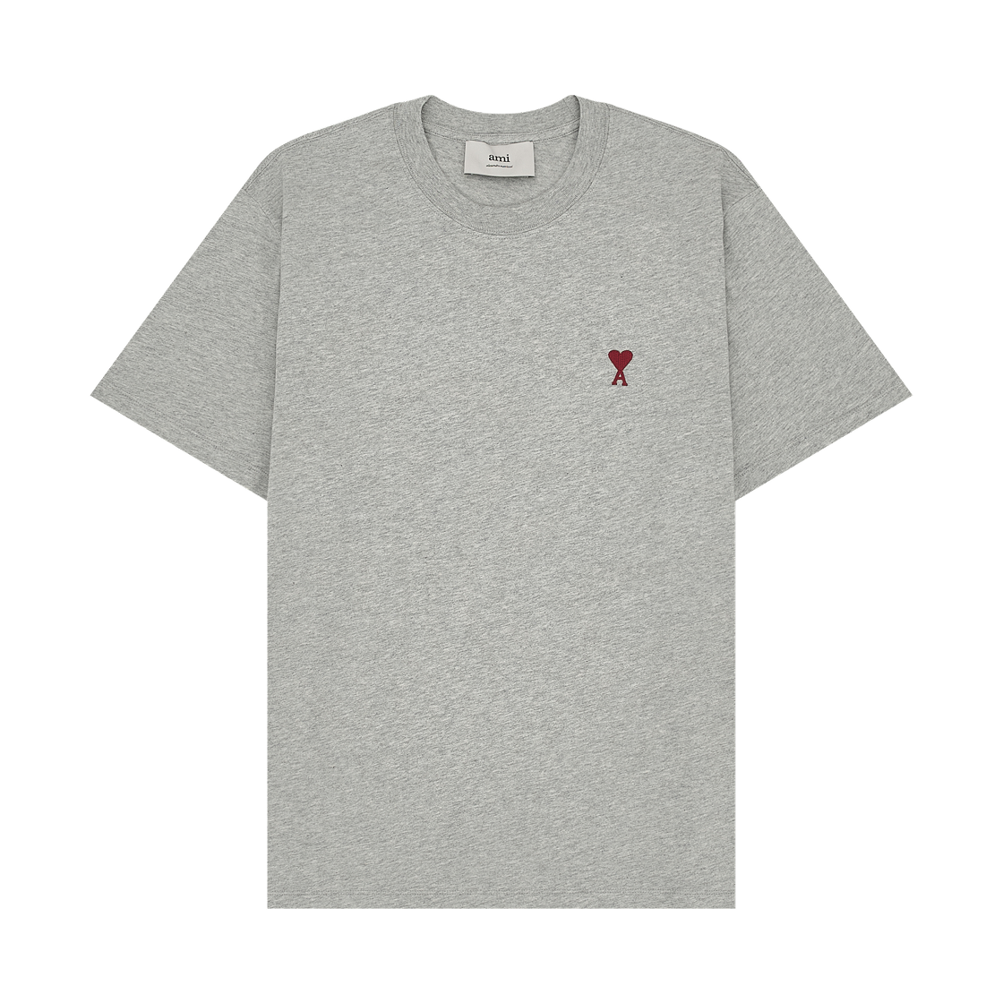 BFUTS035-724-0951 AMI de Coeur Oragnic Cotton Jersey T-Shirt Heather Ash Grey