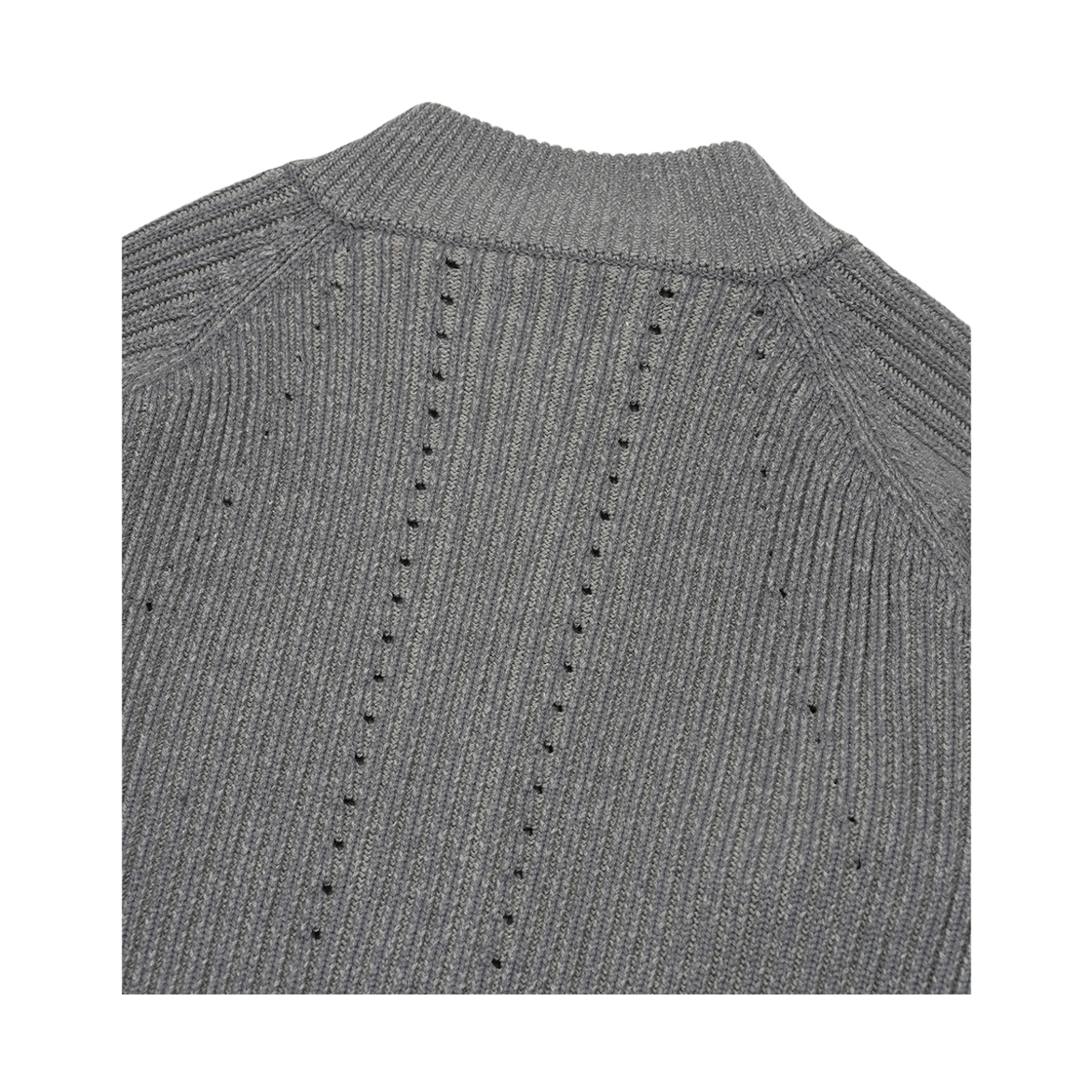 산산기어 버튼 집업 니트 블루 차콜(Sansan Gear Button Zip-Up Knit Blue Charcoal) - 6