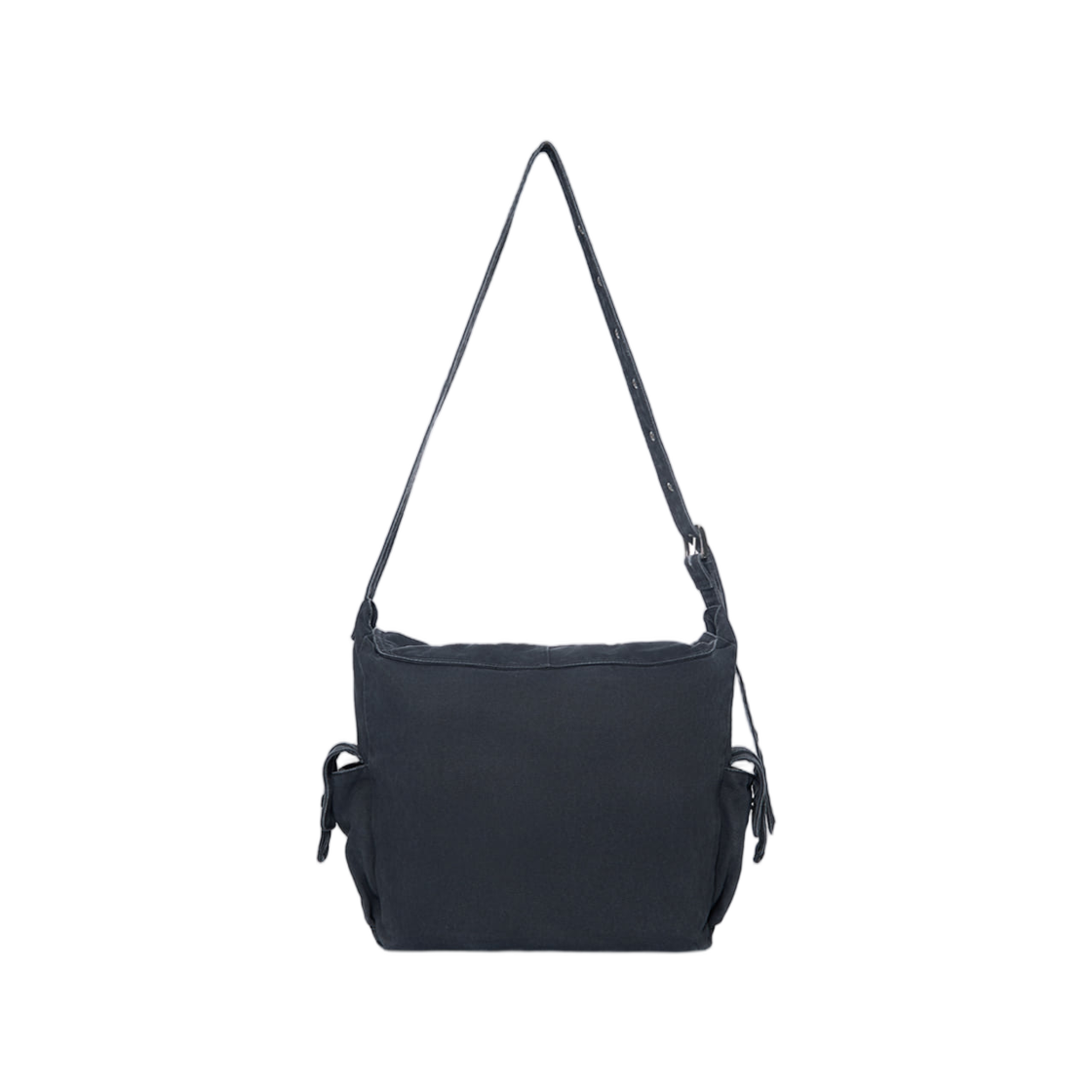 마뗑킴 빈티지 워시드 코튼 메신저 백 네이비(Matin Kim Vintage Washed Cotton Messenger Bag In Navy) - 3