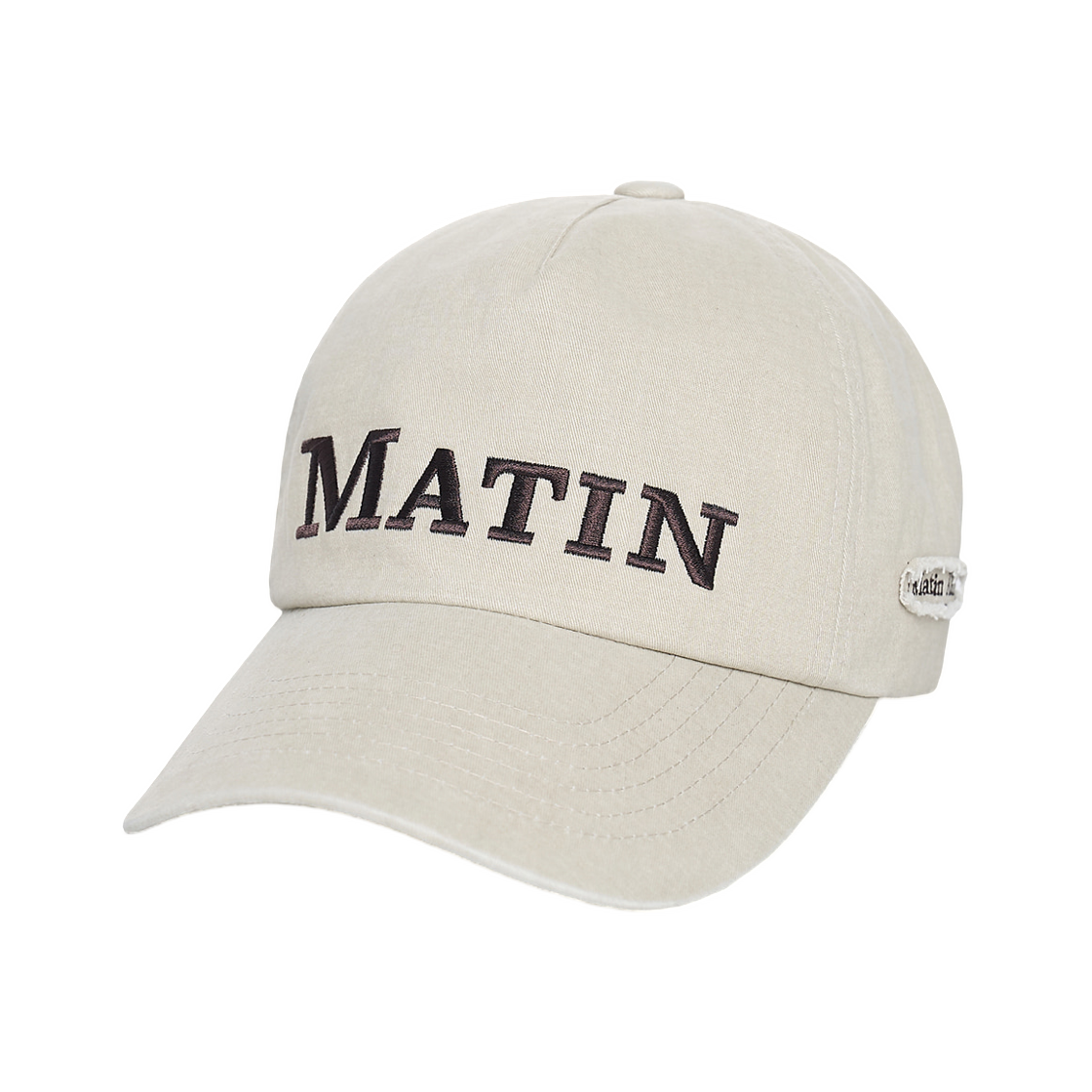 마뗑킴 플랫 크라운 볼캡 베이지(Matin Kim Flat Crown Ball Cap In Beige) - 2
