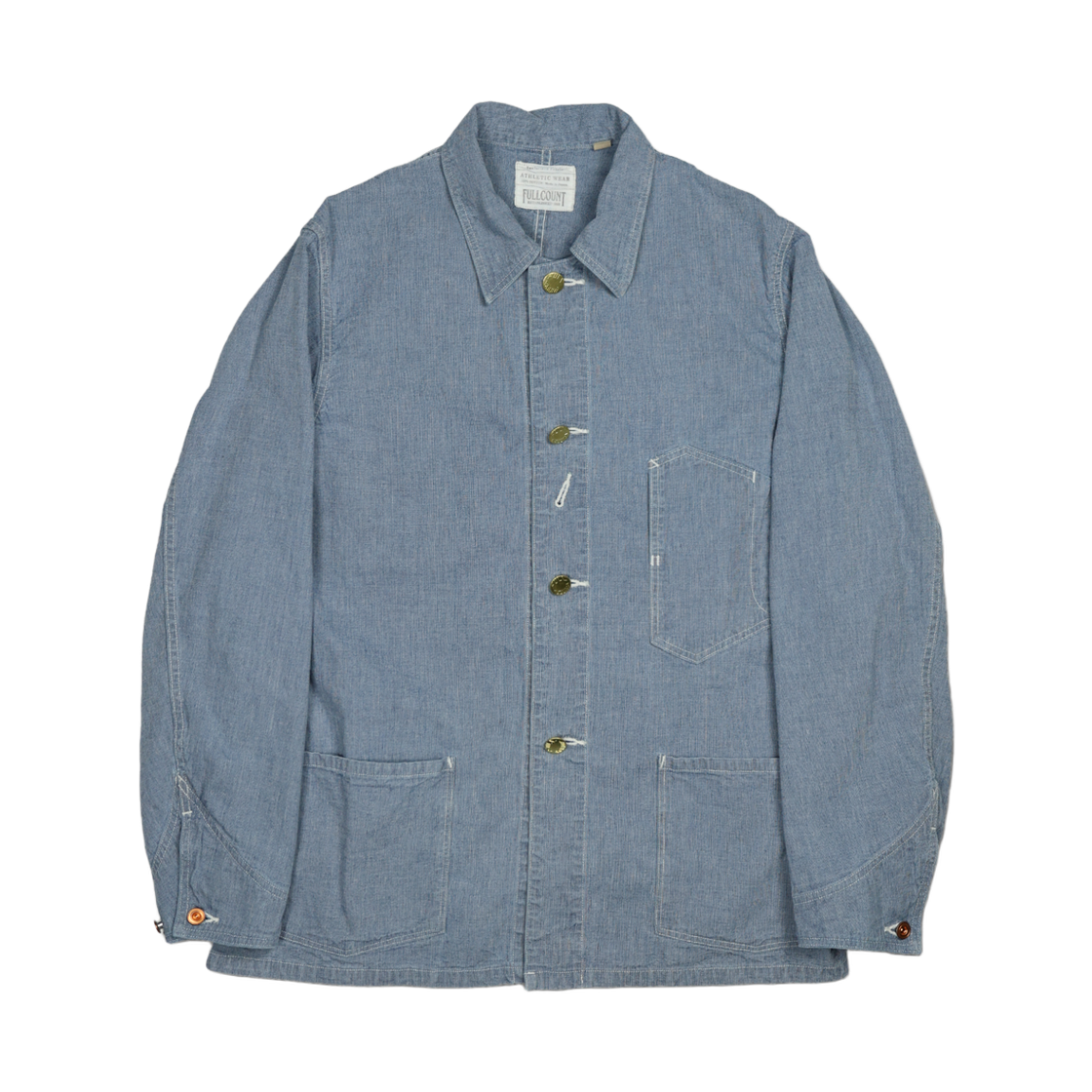2015-14-7000 Fullcount 2015-14 Early 1900s Pin Head Chore Jacket Indigo