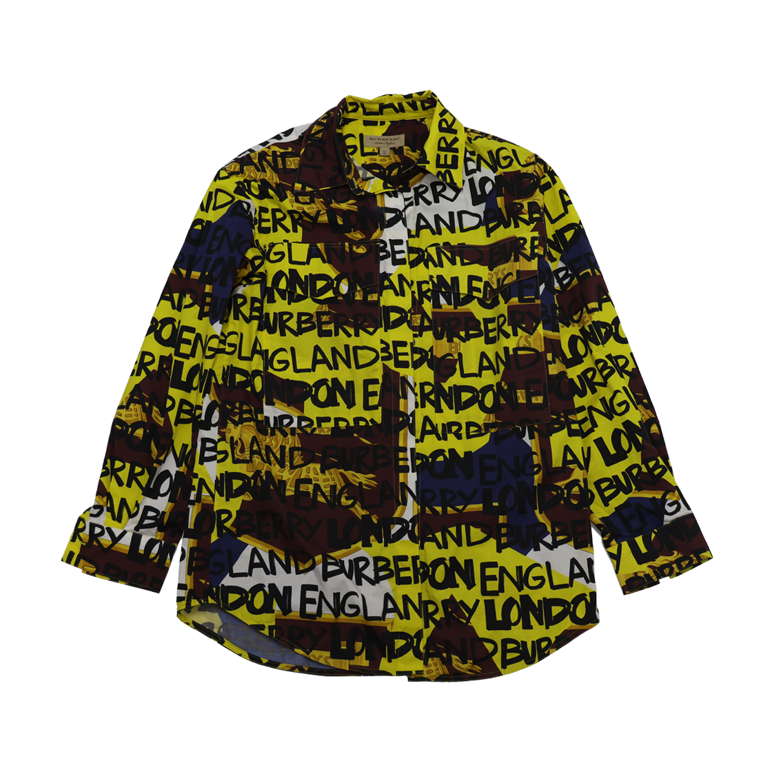 IT8EF4LRS4UR Burberry Graffiti Print Long Sleeve Shirt