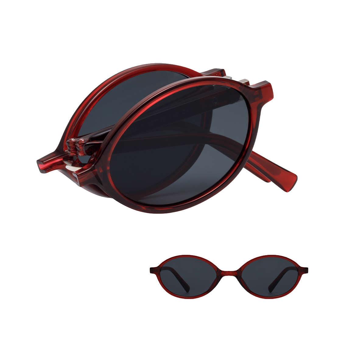 리끌로우 기가 폴더 선글라스 레드(RECLOW Giga F Sunglass Red)
