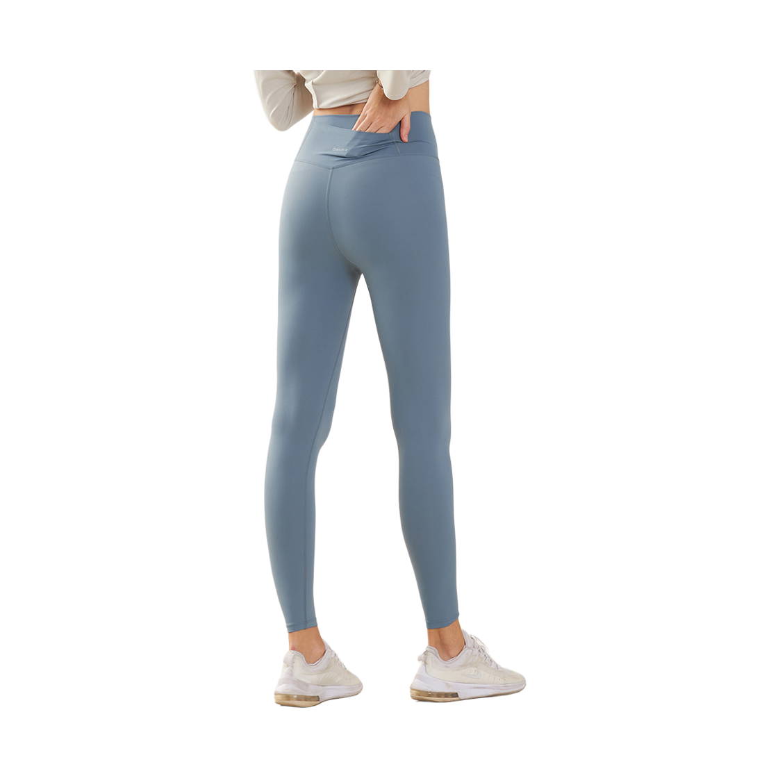 씨엘코코 하이웨이스트 백 포켓 레깅스 에메랄드블루(cielcoco High-waist back pocket leggings emerald blue) - 2