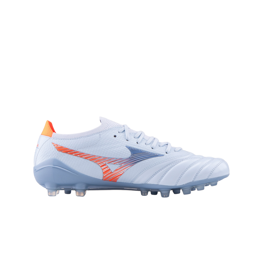 P1GA269122 Mizuno Morelia Neo V Beta Japan AG Blue Pinch Orange