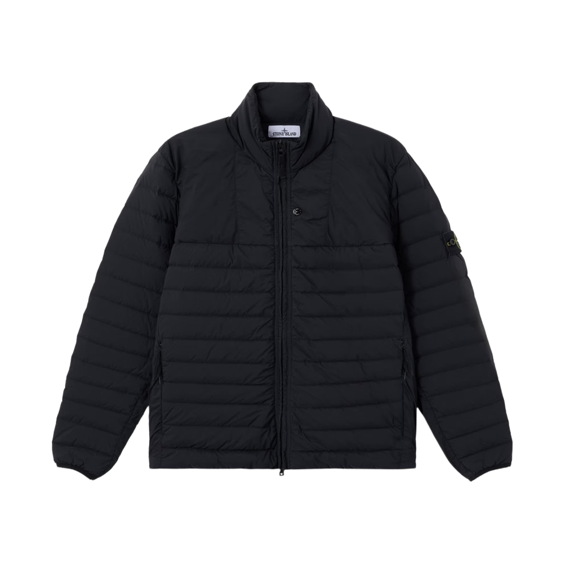 L2S1541000-67S0183-V0029 Stone Island 4100067 Seamless Tunnel Nylon Down-TC Stand Collar Down Jacket with Anti Drop Finish Black - 26FW