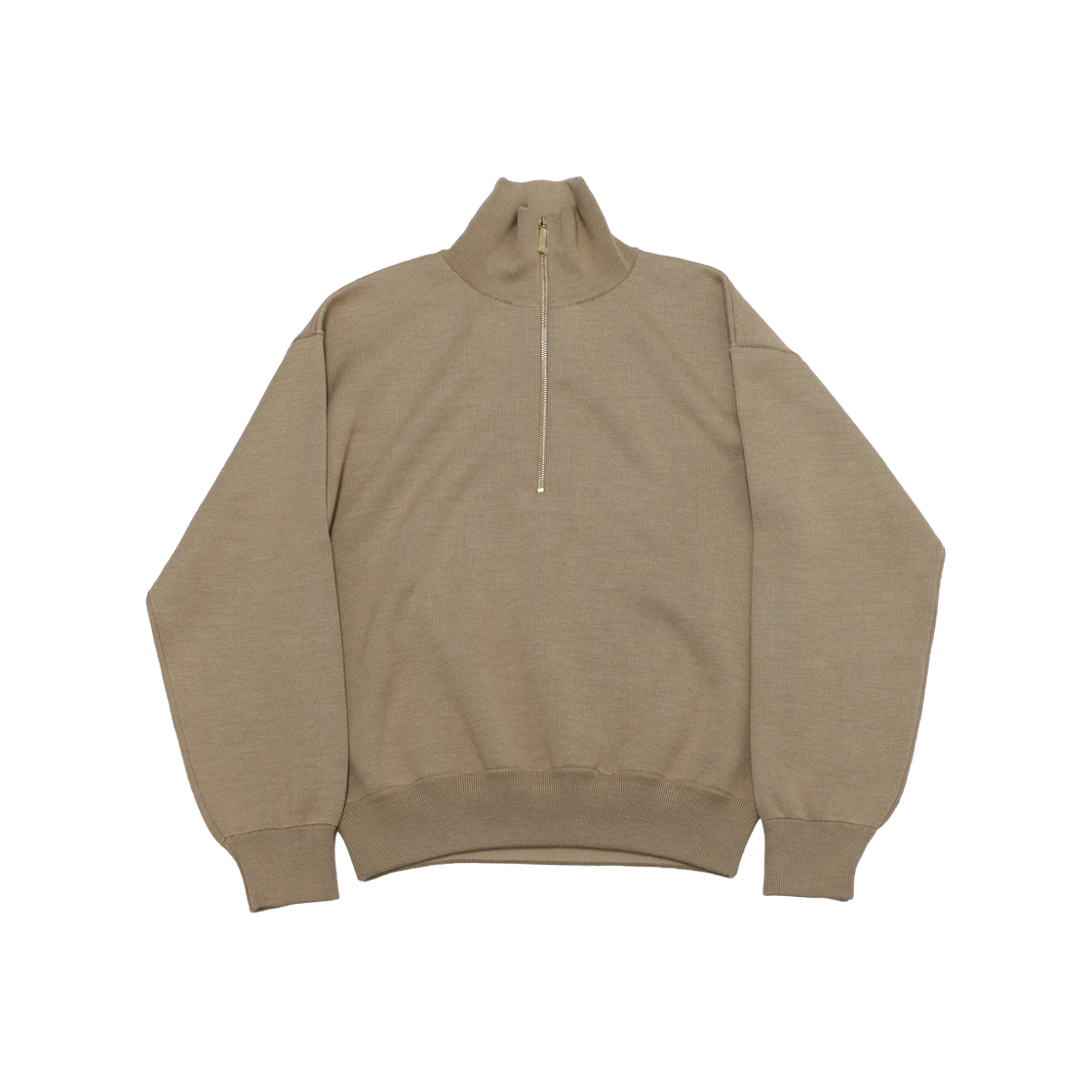 ITGV6J25NPO4 Chanel P82481 Beige Zip-Up Knit Sweater