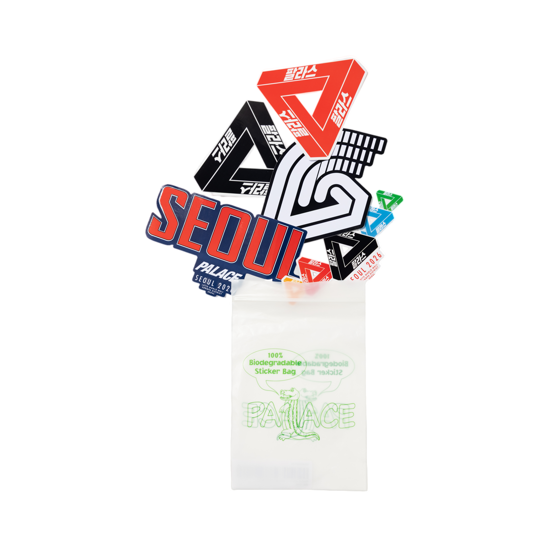 - Palace Seoul 3 Sticker Pack Multi - 26FW