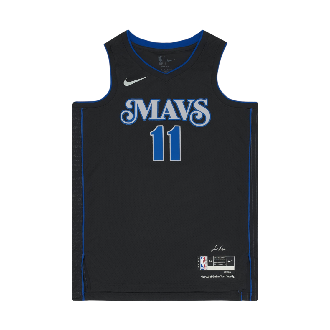 DX8499-012 Nike Kyrie Irving Dallas Mavericks City Edition 2023/24 Dri-Fit NBA Swingman Jersey Black