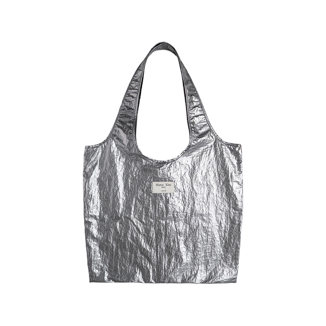 마뗑킴 라인 스티치 에코백 다크 실버(Matin Kim Line Stitch Ecobag In Dark Silver) - 2