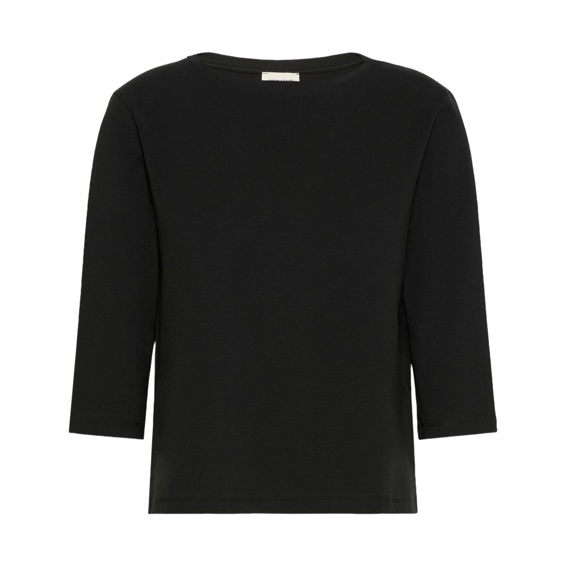 MULTIA-007 (W) Weekend Max Mara Multia Cotton Jersey T-Shirt Black