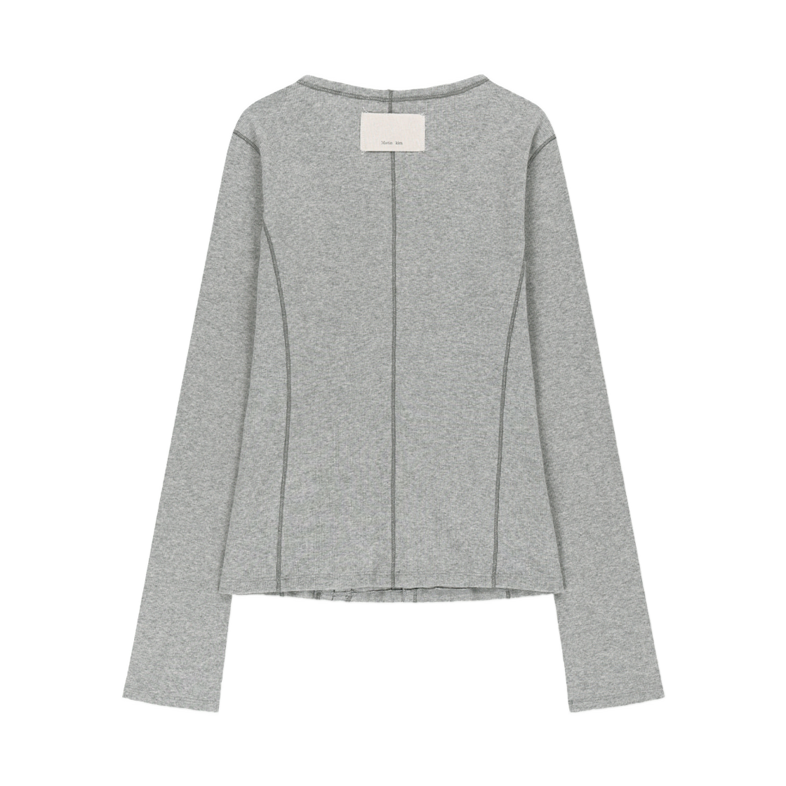(W) 마뗑킴 멀티 스타일링 후크 디테일 슬림 탑 그레이((W) Matin Kim Multi Styling Hook Detail Slim Top In Grey) - 2