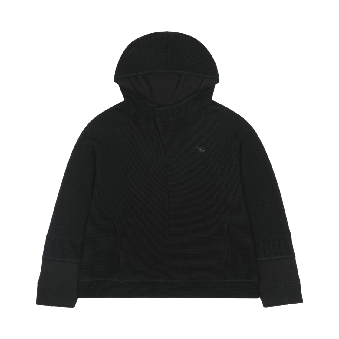 SG26FWTOHD004 Sansan Gear Plaid Hoodie Black