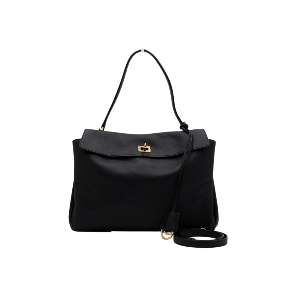 발렌시아가 789772 블랙 카프스킨 로데오 미디엄 토트백 숄더백 겸 크로스백aa66724(Balenciaga 789772 Black Calfskin Rodeo Medium Tote Bag)